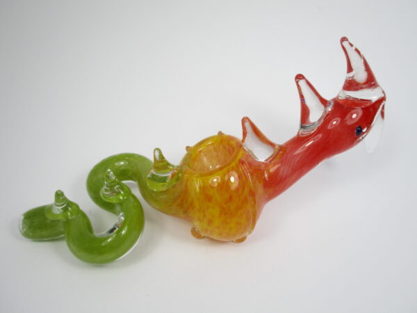 Pipa Dragon De Vidrio Artesanal